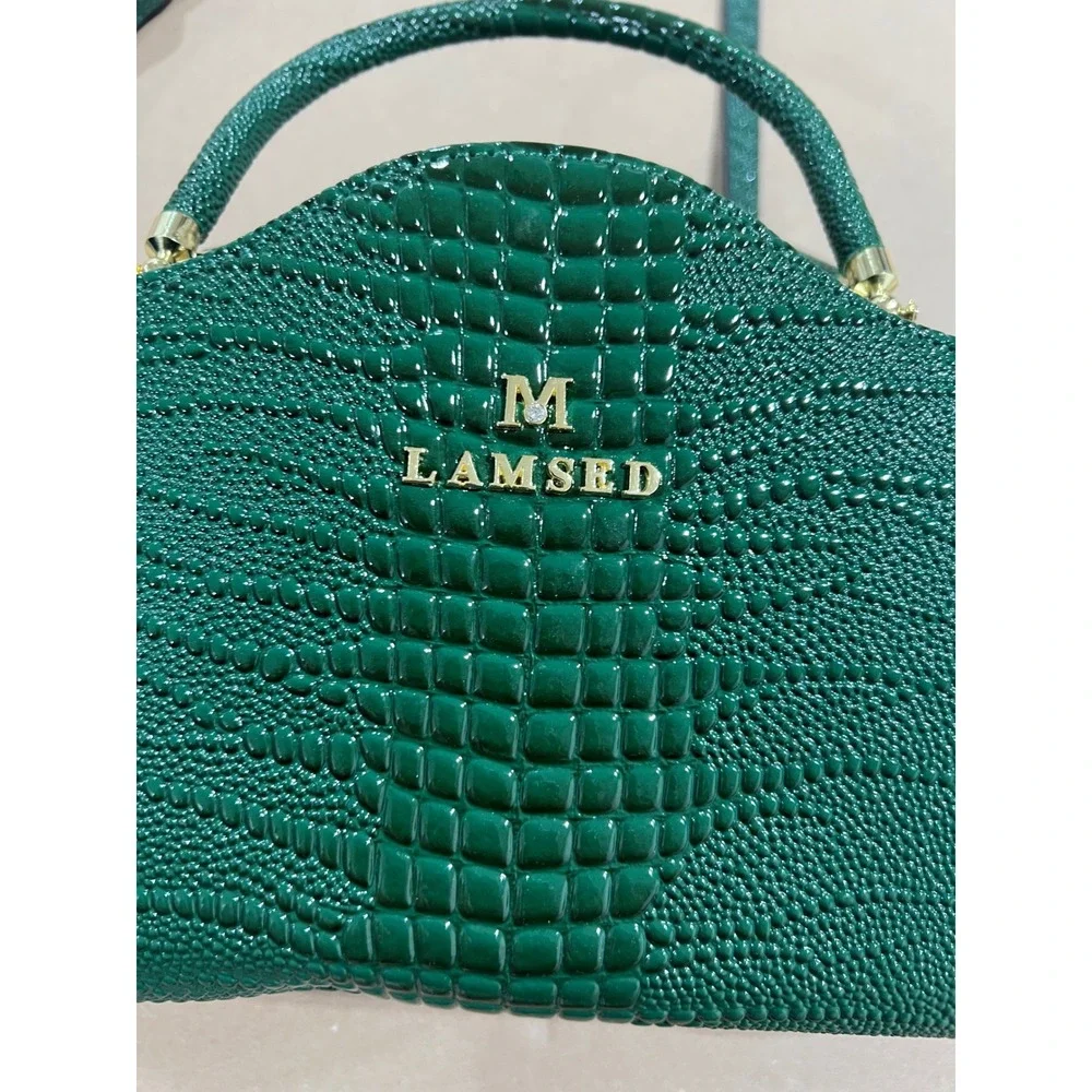 Lamsed satchel handbag